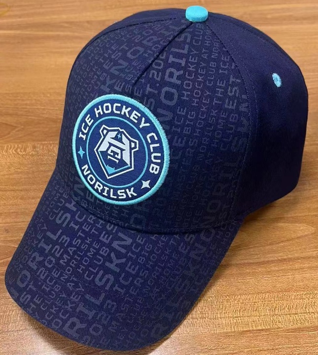 Cap HC Norilsk dark blue pattern 24.06.17