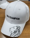 The cap is white I am a champion   2024.12
