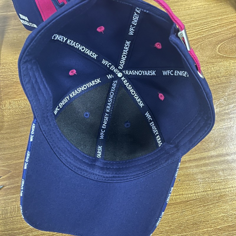 Cap FC Enisey dark blue+pink