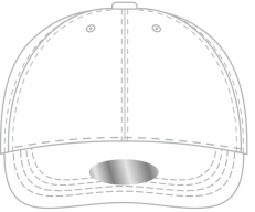 5 Cap white ramka zastezhka