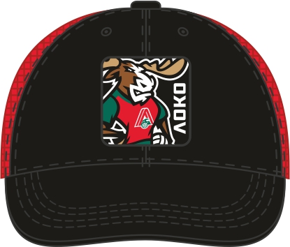 Cap VC Lokomotiv black+red setka