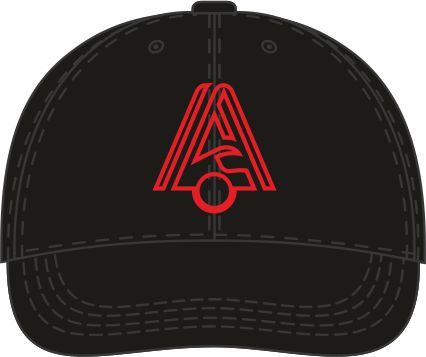 Cap VC Lokomotiv black, red logo 26.06.17